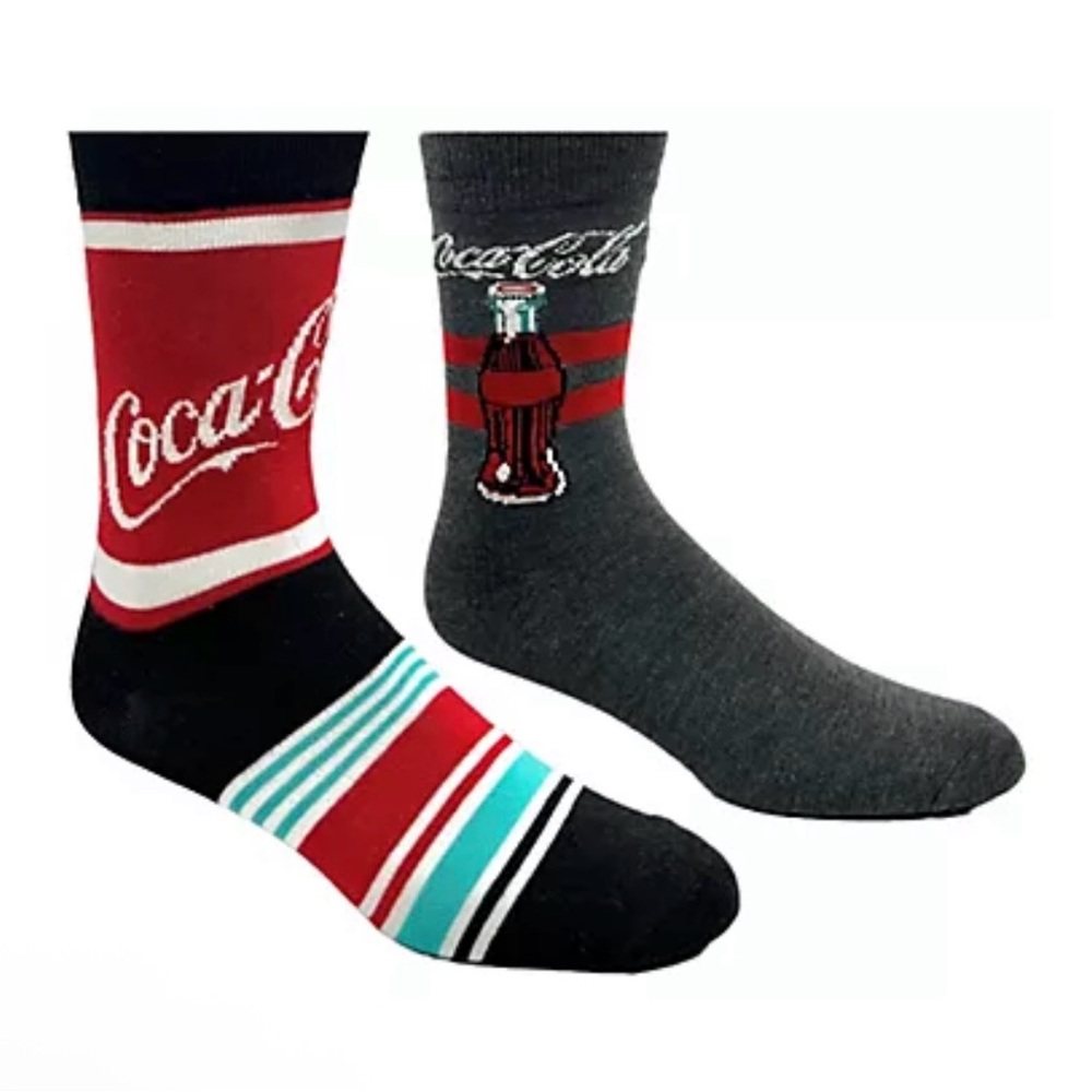 Coca Cola Crew Sock Set - 2 Pair
